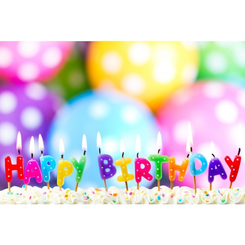 Tischset | Platzset - Happy Birthday - aus Papier - 44 x 32 cm