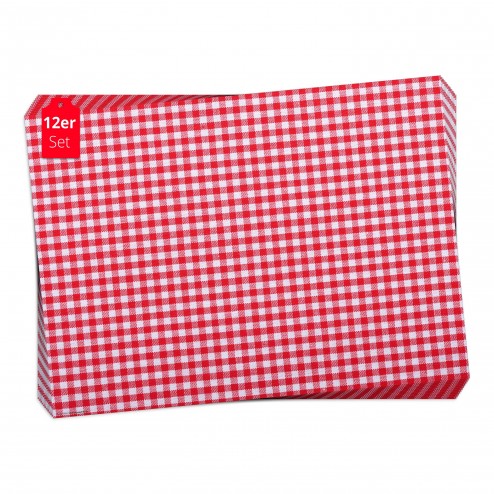 Tischsets | Platzsets - Muster "rot" aus Papier - 44 x 32 cm