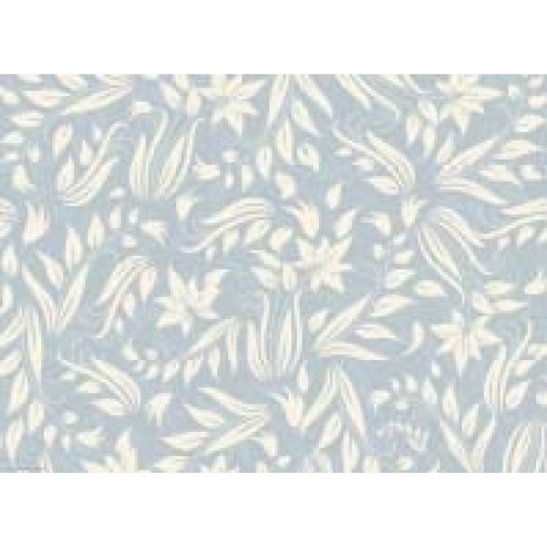 Tischsets | Platzsets - Muster "creme / blaue Blumen" aus Papier - 44 x 32 cm