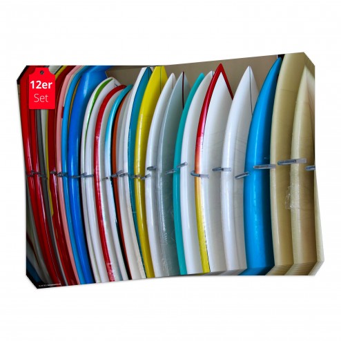 Tischset | Platzset - bunte Surfbretter - aus Papier - 44 x 32 cm