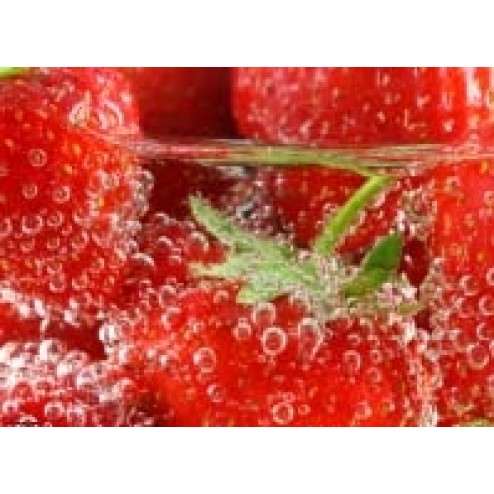 Tischsets | Platzsets - Saisonal "Erdbeeren in Wasser" aus Papier - 44 x 32 cm
