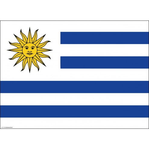 Flagge Uruguay - Tischset aus Papier 44 x 32 cm