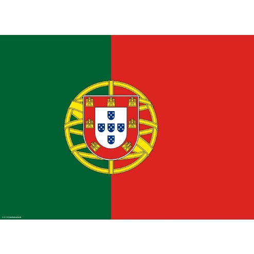 Flagge Portugal - Tischset aus Papier 44 x 32 cm
