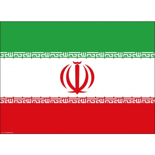 Flagge Iran - Tischset aus Papier 44 x 32 cm