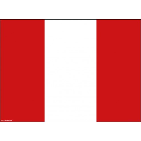 Flagge Peru - Tischset aus Papier 44 x 32 cm