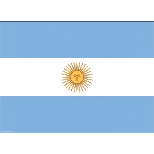 Flagge Argentinien - Tischset aus Papier 44 x 32 cm