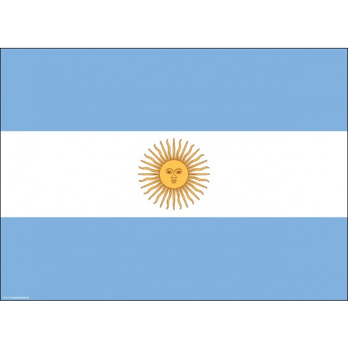 Flagge Argentinien - Tischset aus Papier 44 x 32 cm