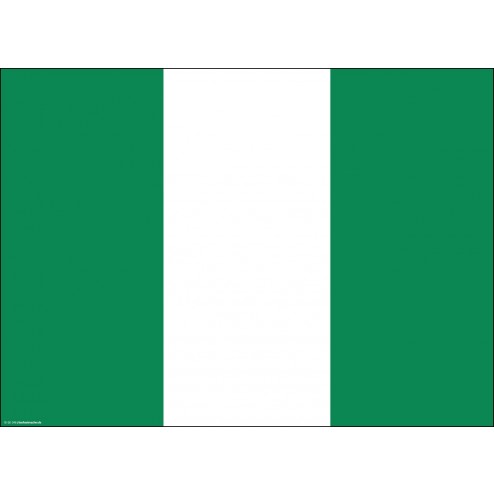 Flagge Nigeria - Tischset aus Papier 44 x 32 cm