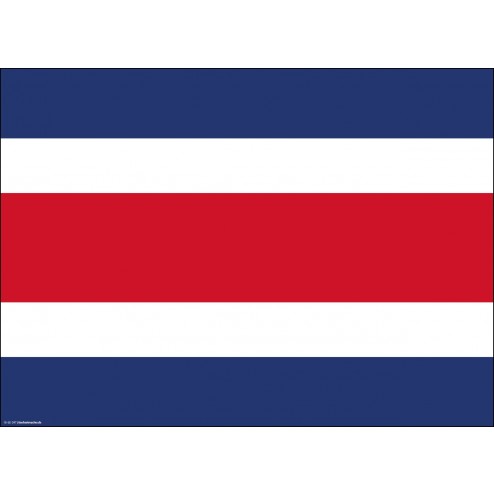 Flagge Costa Rica - Tischset aus Papier 44 x 32 cm
