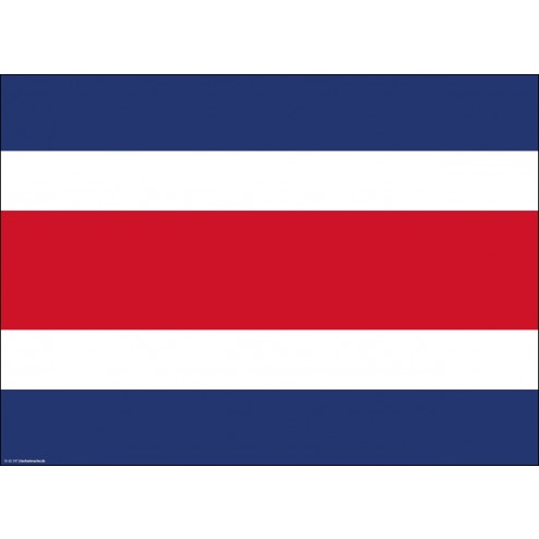 Flagge Costa Rica - Tischset aus Papier 44 x 32 cm