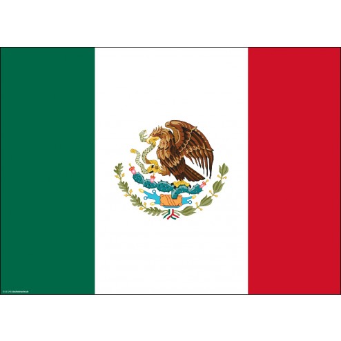 Flagge Mexiko - Tischset aus Papier 44 x 32 cm