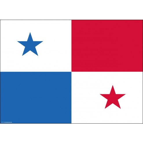 Flagge Panama - Tischset aus Papier 44 x 32 mm