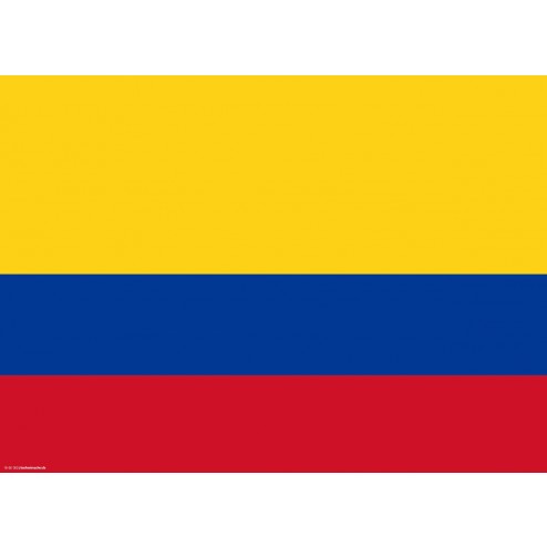Flagge Kolumbien - Tischset aus Papier 44 x 32 cm