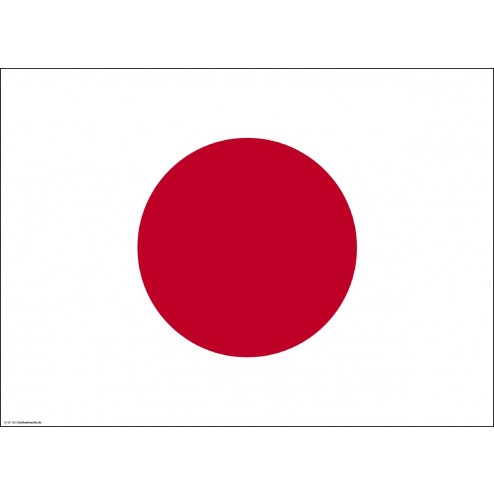 Flagge Japan - Tischset aus Papier 44 x 32 cm