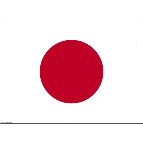 Flagge Japan - Tischset aus Papier 44 x 32 cm