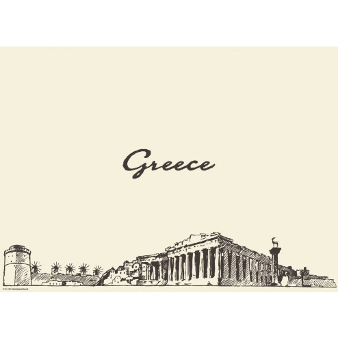 Athen / Greece - Tischset aus Papier 44 x 32 cm