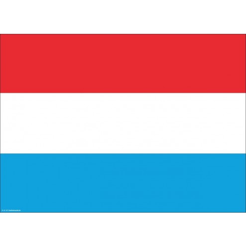 Flagge Luxemburg - Tischset aus Papier 44 x 32 cm