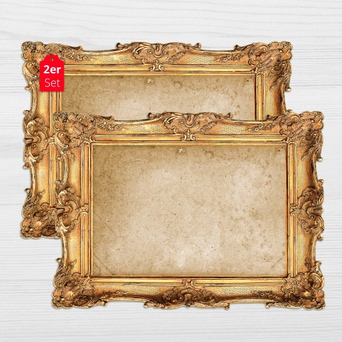 Framepad "Florenz" in gold - Tischsets aus premium Vinyl(abwaschbar) - 2 Stück - 44 x 32 cm