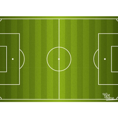 Tischsets | Platzsets - Männerabend "Fußballfeld" aus Papier - 44 x 32 cm