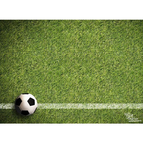 Tischsets | Platzsets - Männerabend "Fußball linke Ecke" aus Papier - 44 x 32 cm
