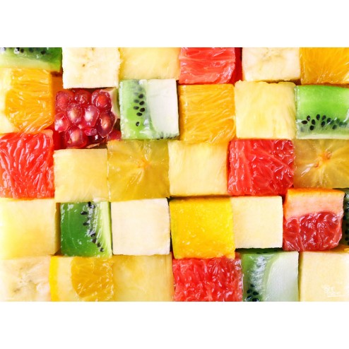 Tischsets | Platzsets - Fruchtig "Fruchtquadrate" aus Papier - 44 x 32 cm