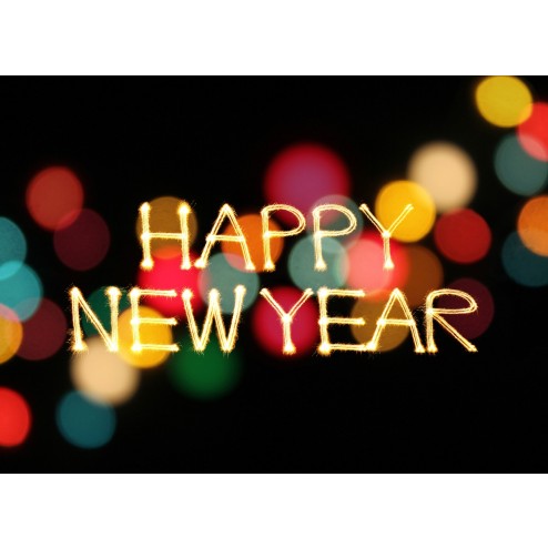 Tischsets | Platzsets - Silvester "Happy New Year" aus Papier - 44 x 32 cm