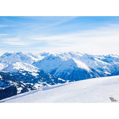Tischsets | Platzsets - Snow "Alpenpanorama" aus Papier - 44 x 32 cm