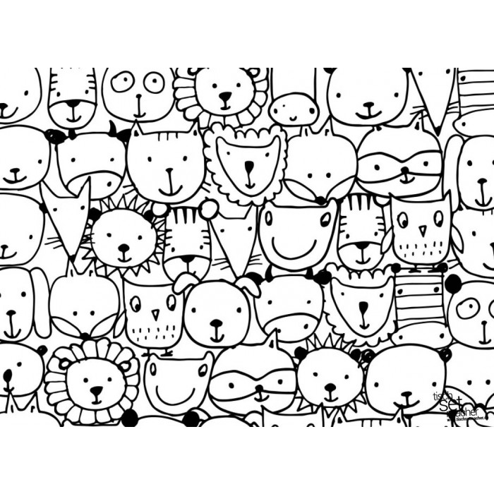 malvorlage tischset Coloring and Malvorlagan