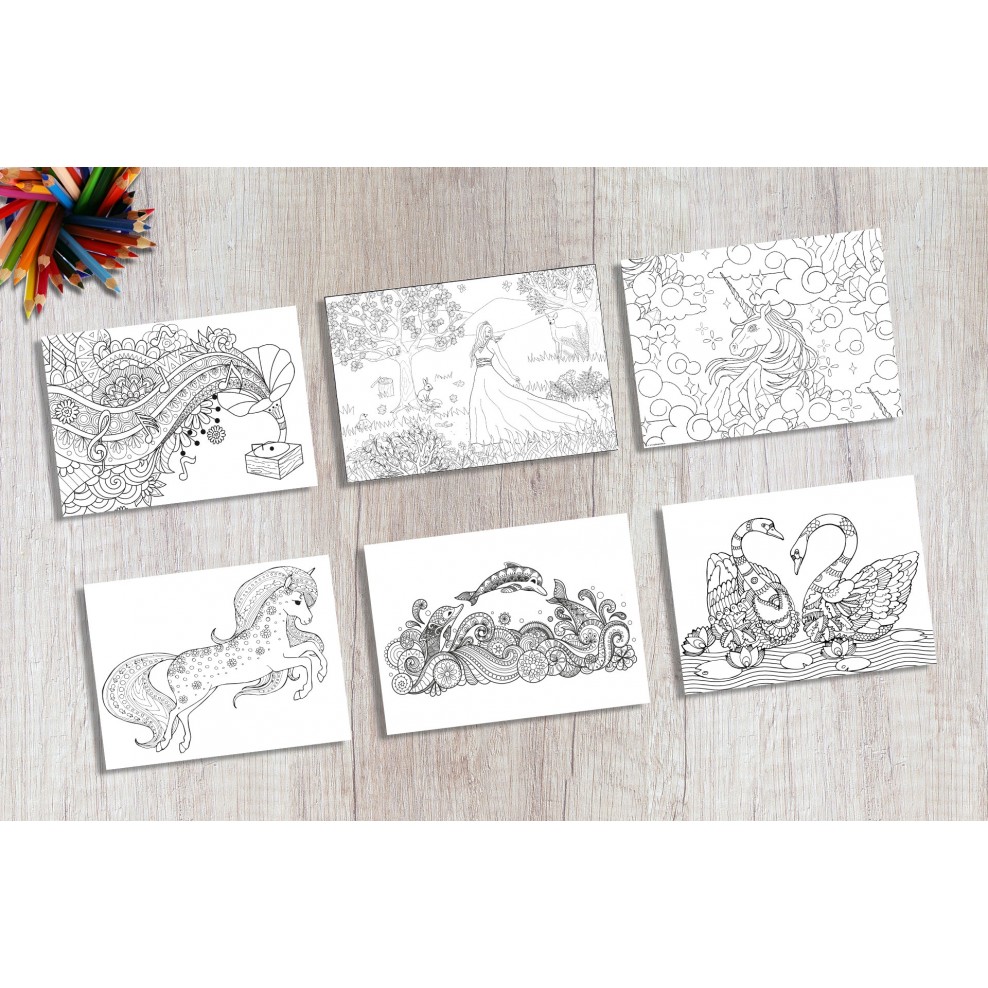 Tischsets Platzsets Malvorlage "MÄDCHENSET" aus