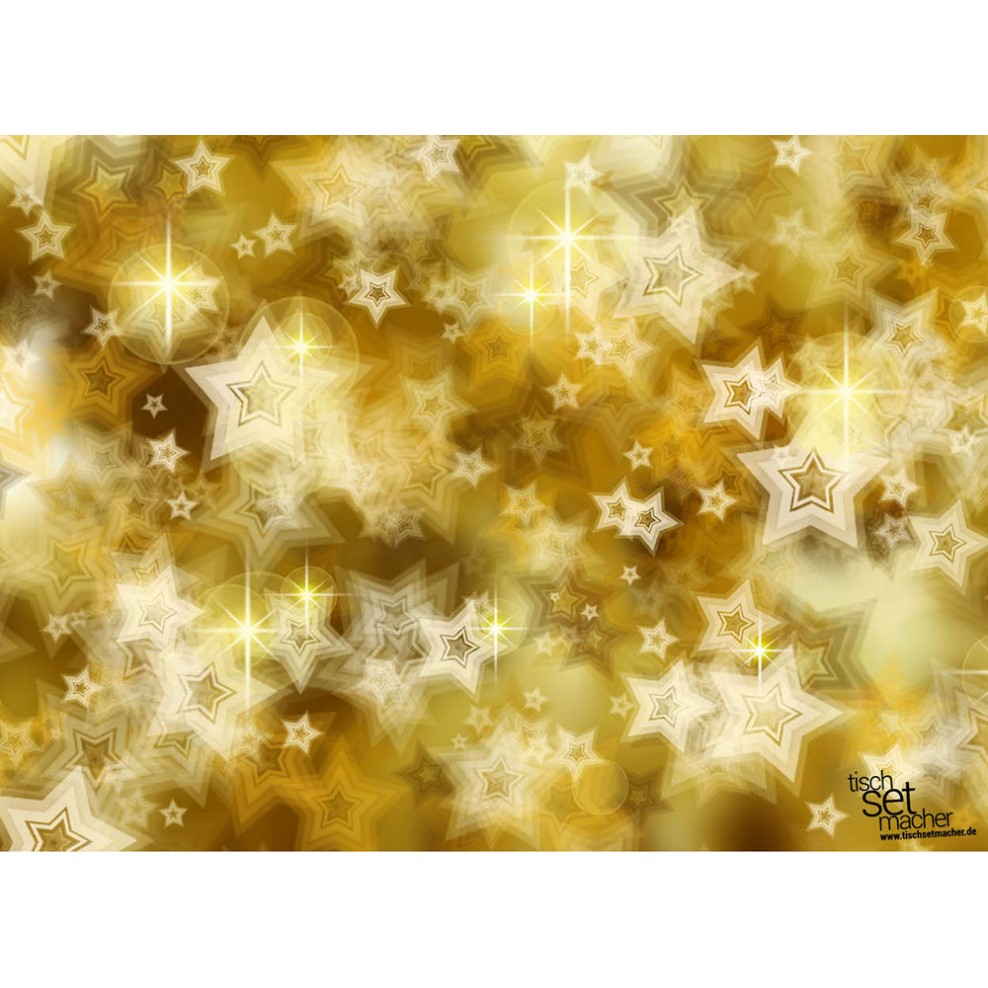 Tischsets Platzsets Weihnachten &quot;Goldstern&quot; aus Papier