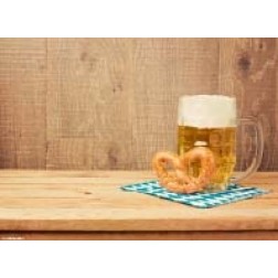 Bier & Brezel - Tischset aus Papier 44 x 32 cm
