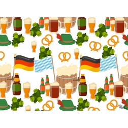 Tischset | Platzset - Biergrafik - aus Papier - 44 x 32 cm