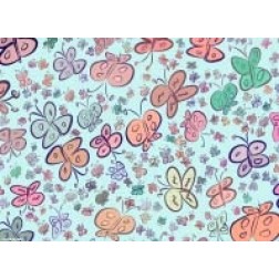 Schmetterlingsgrafik bunt  - Tischset aus Papier 44 x 32 cm