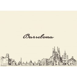 Barcelona - Tischset aus Papier 44 x 32 cm
