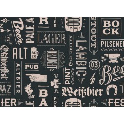 Biersorten - Tischset aus Papier 44 x 32 cm