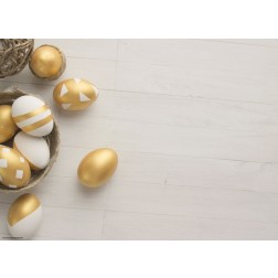 Goldene Eier - Tischset aus Papier 44 x 32 cm