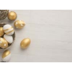 Goldene Eier - Tischset aus Papier 44 x 32 cm