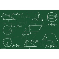 Tischset | Platzset - Mathematische Formeln - aus Papier - 44 x 32 cm