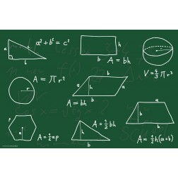 Tischset | Platzset - Mathematische Formeln - aus Papier - 44 x 32 cm