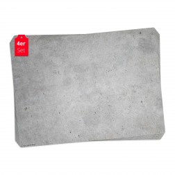 Betonoptik hell -Tischsets aus Premium – Vinyl (abwaschbar) - 4 Stück - 44 x 32 cm
