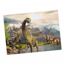 Dinosaurier – Tischset aus Premium Vinyl (abwaschbar) – 1 Stück – 44 x 32 cm