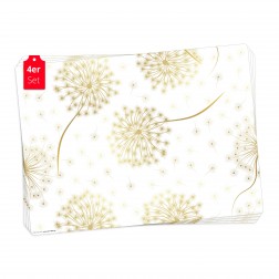 Goldene Pusteblume - Tischsets aus Premium vinyl (abwaschbar) - 4 Stück - 44 x 32 cm