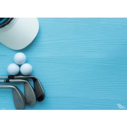 Tischsets | Platzsets - Golfausrüstung aus Papier - 44 x 32 cm