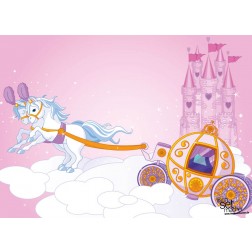 Tischsets | Platzsets - Kindergeburtstag "Himmelskutsche" aus Papier - 44 x 32 cm