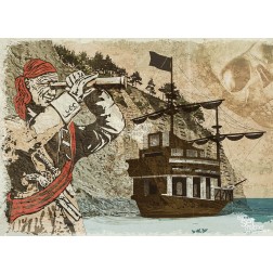 Tischsets | Platzsets - Kindergeburtstag "Piratenbucht" aus Papier - 44 x 32 cm