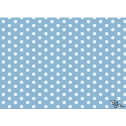 Tischsets | Platzsets - Muster "blau gepunktet" aus Papier - 44 x 32 cm