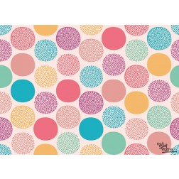 Tischsets | Platzsets - Muster "bunt" aus Papier - 44 x 32 cm