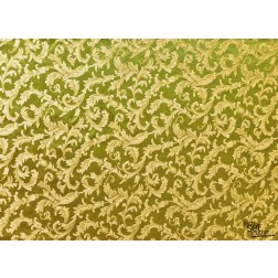Tischsets | Platzsets - Muster "grün/gold" aus Papier - 44 x 32 cm