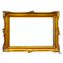 Tischset | Platzset - Rahmen gold - zum Selbstgestalten aus Papier - 44 x 32 cm