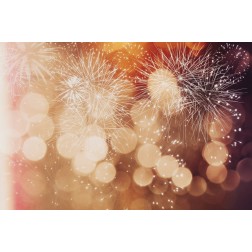 Tischsets | Platzsets - Silvester "Feuerwerk bronze & gold" aus Papier - 44 x 32 cm